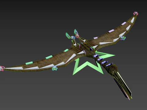 Quetzalcoatlus HD - 3d animated model 3D Model