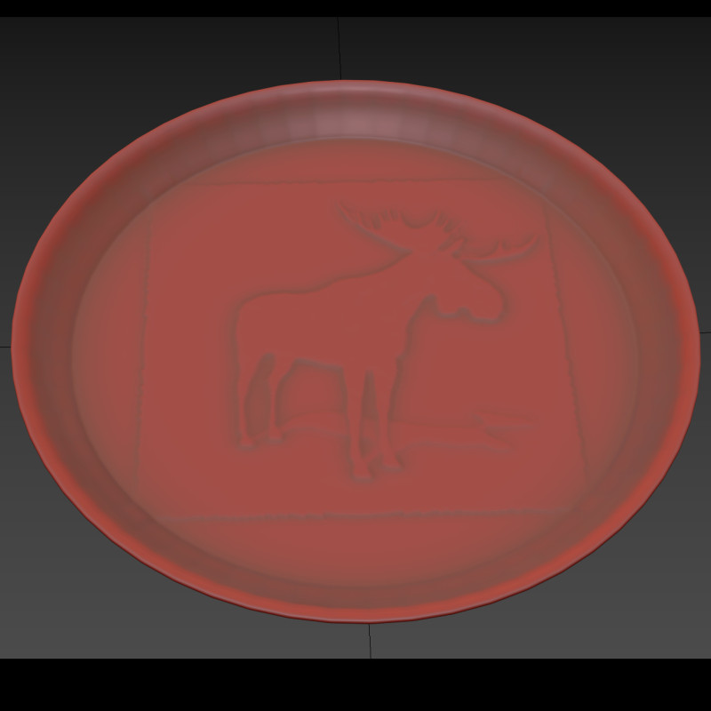 Funny dish 3 - for 3d printing 3D Модель .c4d .max .obj .3ds .fbx .stl .blend