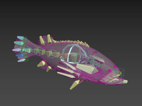 Most Real Goliath Grouper - 8k - 3d animated Model 3D