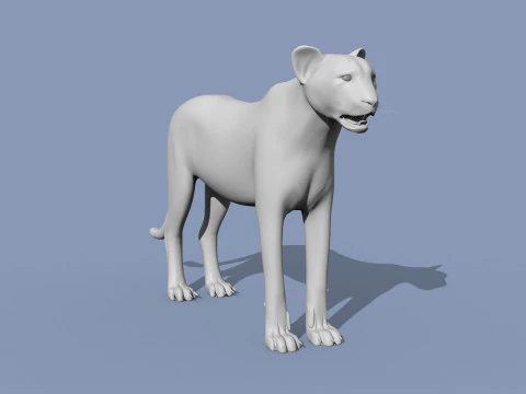 Forme de gu&eacute;pard Modèle 3D