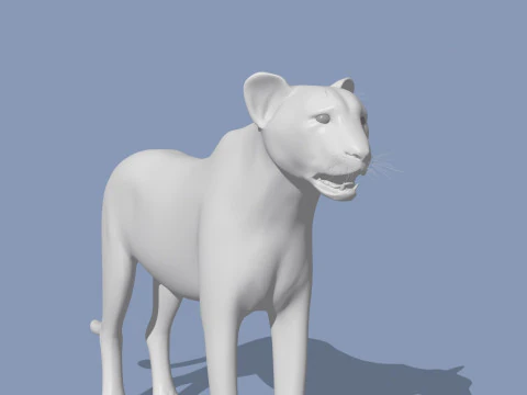 Forma di ghepardo Modello 3D