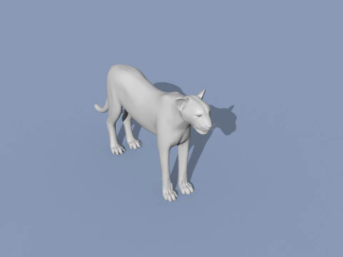 Forma di ghepardo Modello 3D