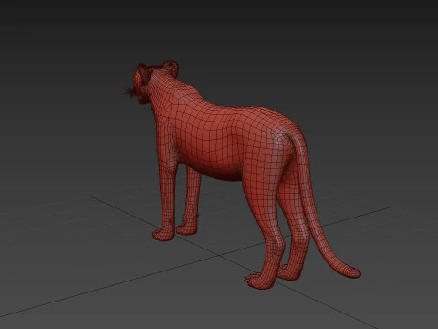 Forma di ghepardo Modello 3D