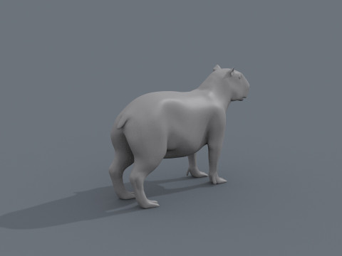 Capybara Capivara Shape 3D 모델