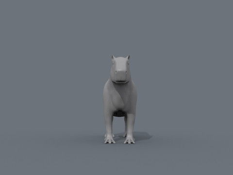 Capybara Capivara Shape 3D 모델
