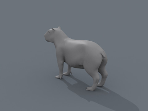 Capybara Capivara Shape 3D 모델