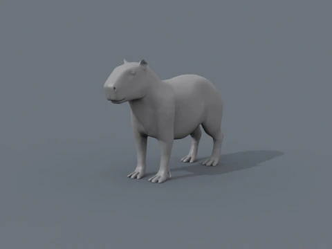 Capibara Forma Capivara Modello 3D