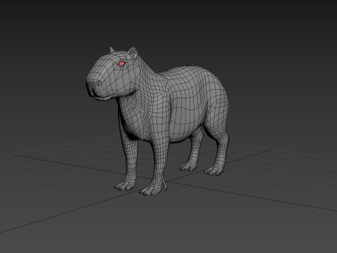 Capybara Capivara Shape 3D 모델