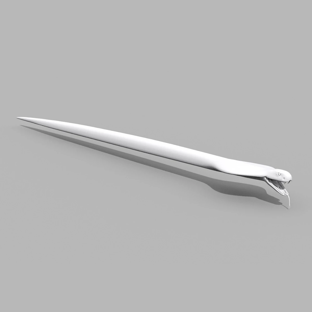 King Cobra Shape 3D Model .c4d .max .obj .3ds .fbx .stl .blend 