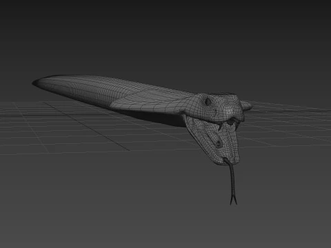King Cobra Shape 3D Model
