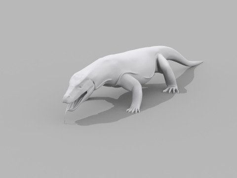 Komodo Dragon Shape 3D 모델