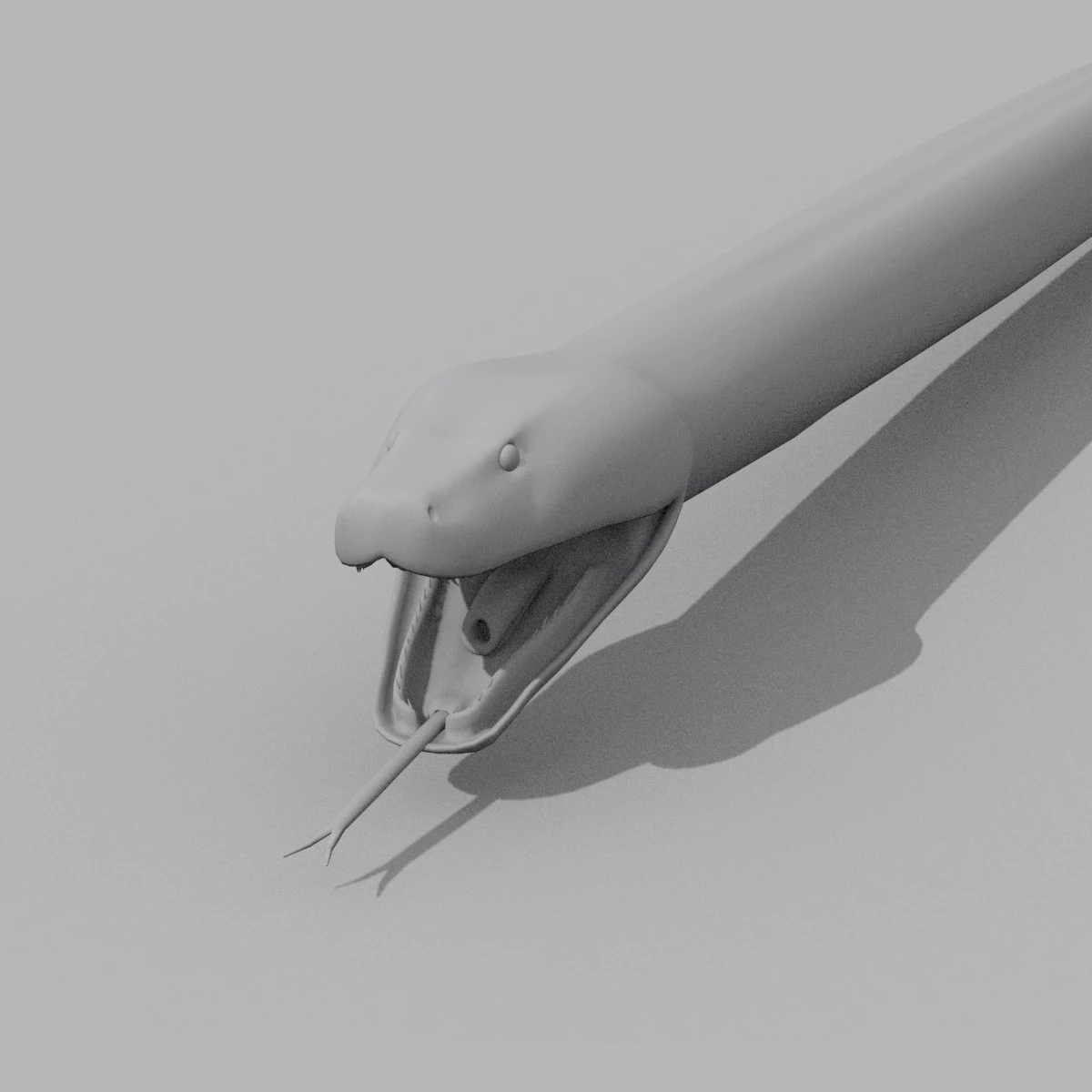 Burmese Python Snake Shape 3D Model .c4d .max .obj .3ds .fbx .stl .blend 