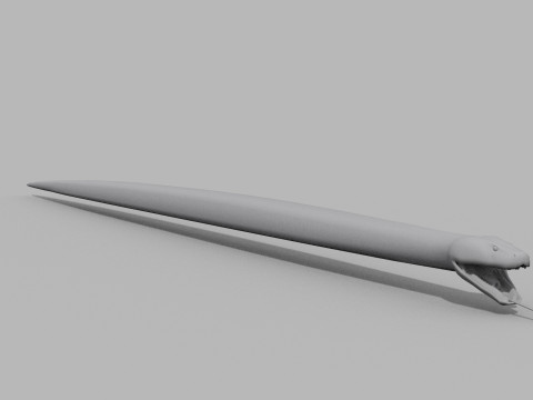 Burmese Python Snake Shape 3D Model