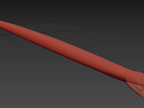 Burmese Python Snake Shape 3D Model