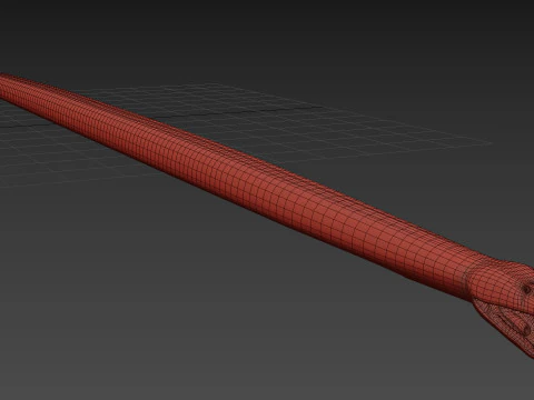 Burmese Python Snake Shape 3D Model