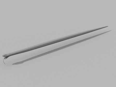 Rattlesnake Snake Shape 3D Модель
