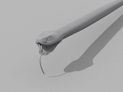 Rattlesnake Snake Shape 3D Модель