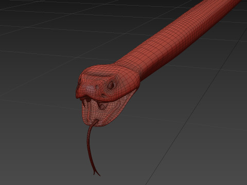 Rattlesnake Snake Shape 3D Модель