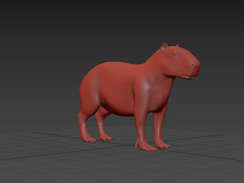 カピバラ Capivara - 8k - 3D アニメーション 3Dモデル