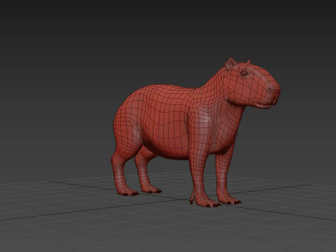 カピバラ Capivara - 8k - 3D アニメーション 3Dモデル