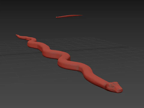 Pro Green Boa Snake - 8k - 3d animated 3D Model