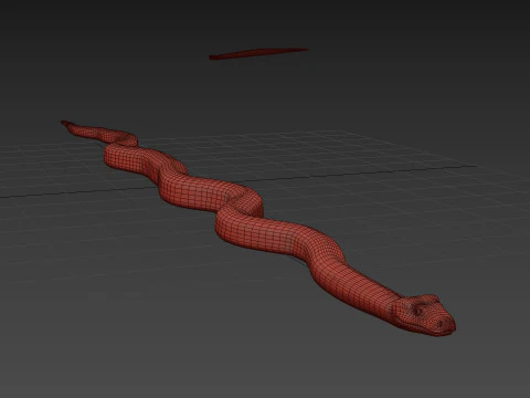 Pro Green Boa Snake - 8k - 3d animated 3D Model