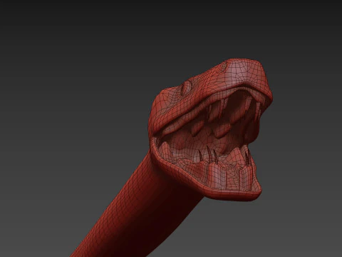 Pro Green Boa Snake - 8k - 3d animated 3D Model