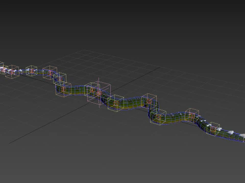 Pro Green Boa Snake - 8k - 3d animated 3D Model
