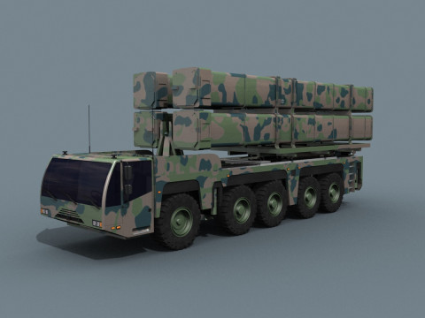 Missile Launcher - animated Model 3D