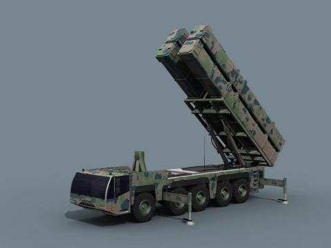 Missile Launcher - animated 3D Model