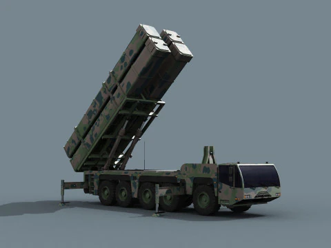 Missile Launcher - animated 3D Model