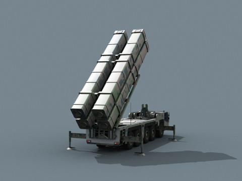 Peluncur Rudal - animasi Model 3D