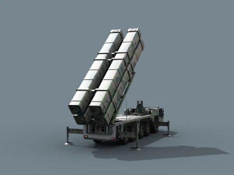 Missile Launcher - animated 3D Model
