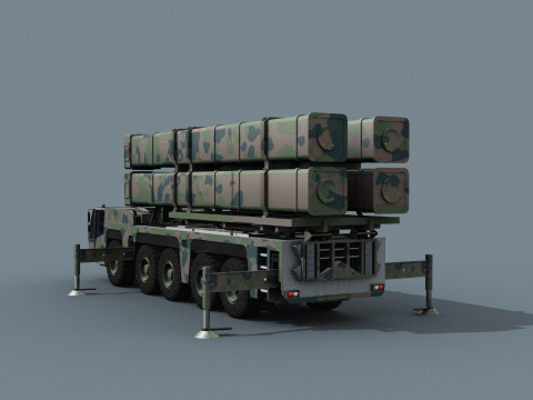 Peluncur Rudal - animasi Model 3D