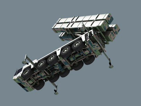 Missile Launcher - animated 3D Model
