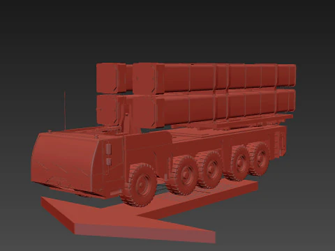 Missile Launcher - animated 3D Model