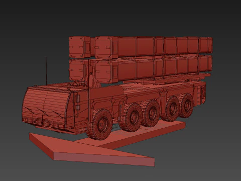 Missile Launcher - animated 3D Model