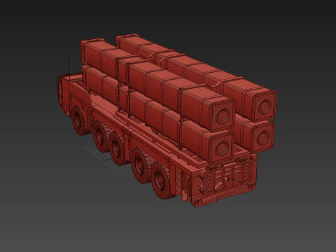 Missile Launcher - animated 3D Model