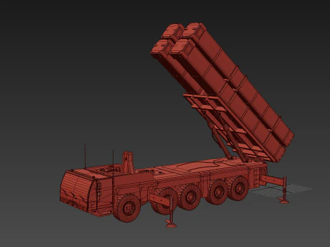 Missile Launcher - animated 3D Model