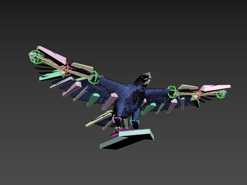 Pro Bald Eagle - 8k - 3d animated 3D Model
