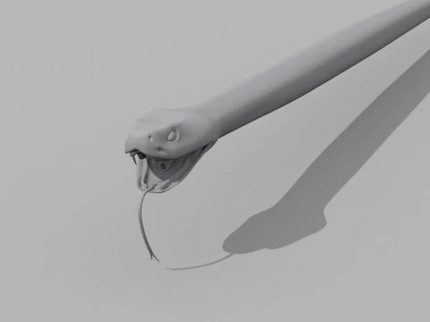 Pro Rattlesnake Snake - 8k - 3d animated 3D Model
