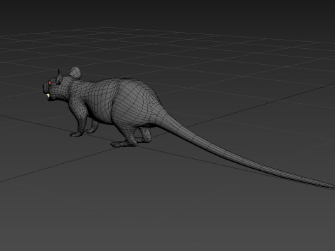 Top Rat - 8k - 3D アニメーション マウス 3Dモデル