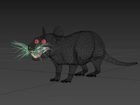 Top Rat - 8k - 3d animated mouse 3D Model