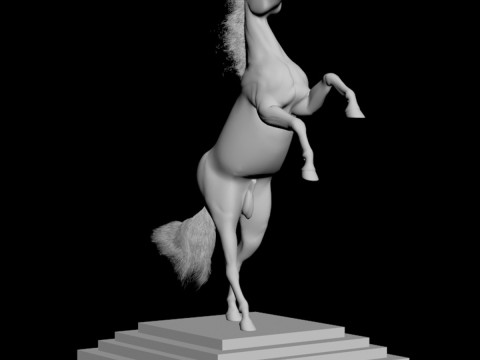 Cavallo decorativo pronto per la stampa Modello 3D