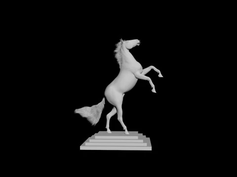 Print Ready Decoration Horse 3D Model
