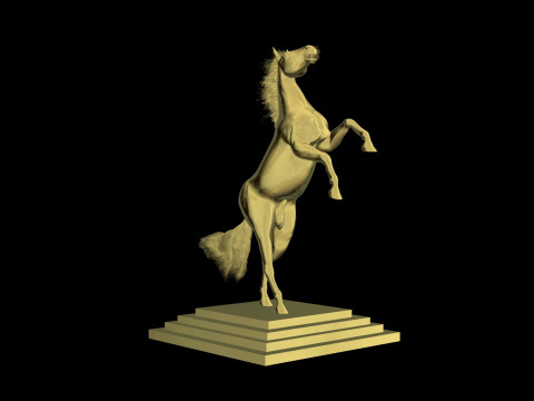 Print Ready Decoration Horse 3D Model