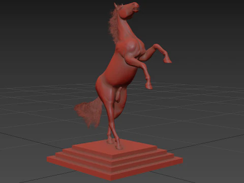 Print Ready Decoration Horse 3D Model