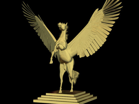 Decorazione pronta per la stampa Pegasus Modello 3D