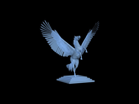 D&eacute;coration pr&ecirc;te &agrave; imprimer P&eacute;gase Modèle 3D