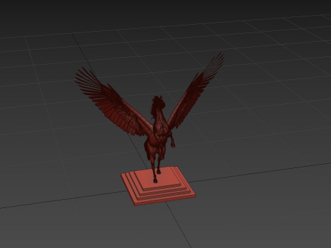 D&eacute;coration pr&ecirc;te &agrave; imprimer P&eacute;gase Modèle 3D